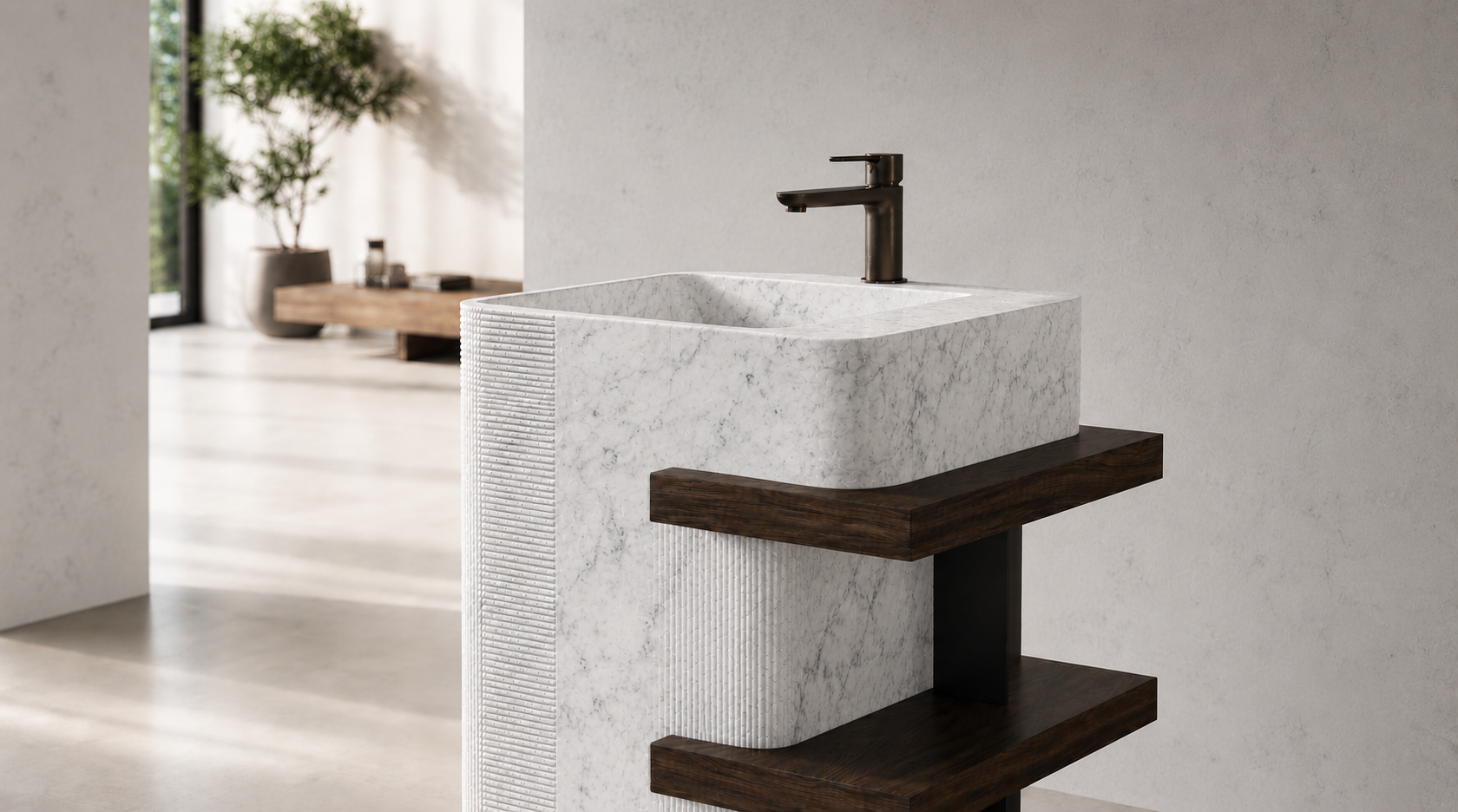 MERIDIAN PS55 pedestal sink