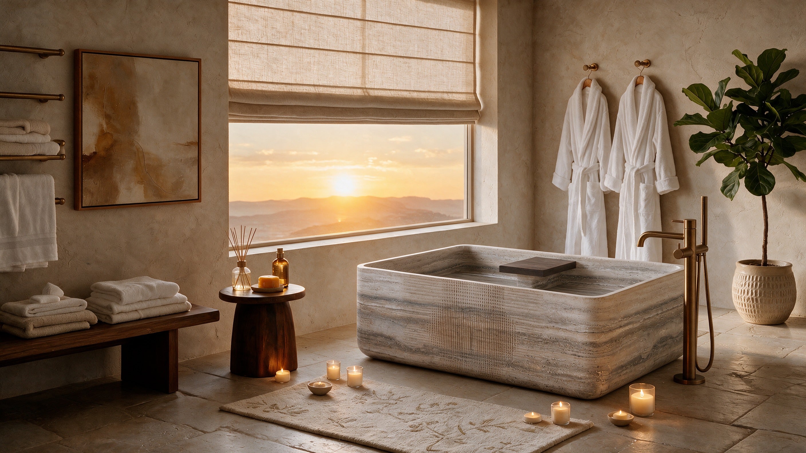 MERIDIAN B160 bathtub with central armrest
