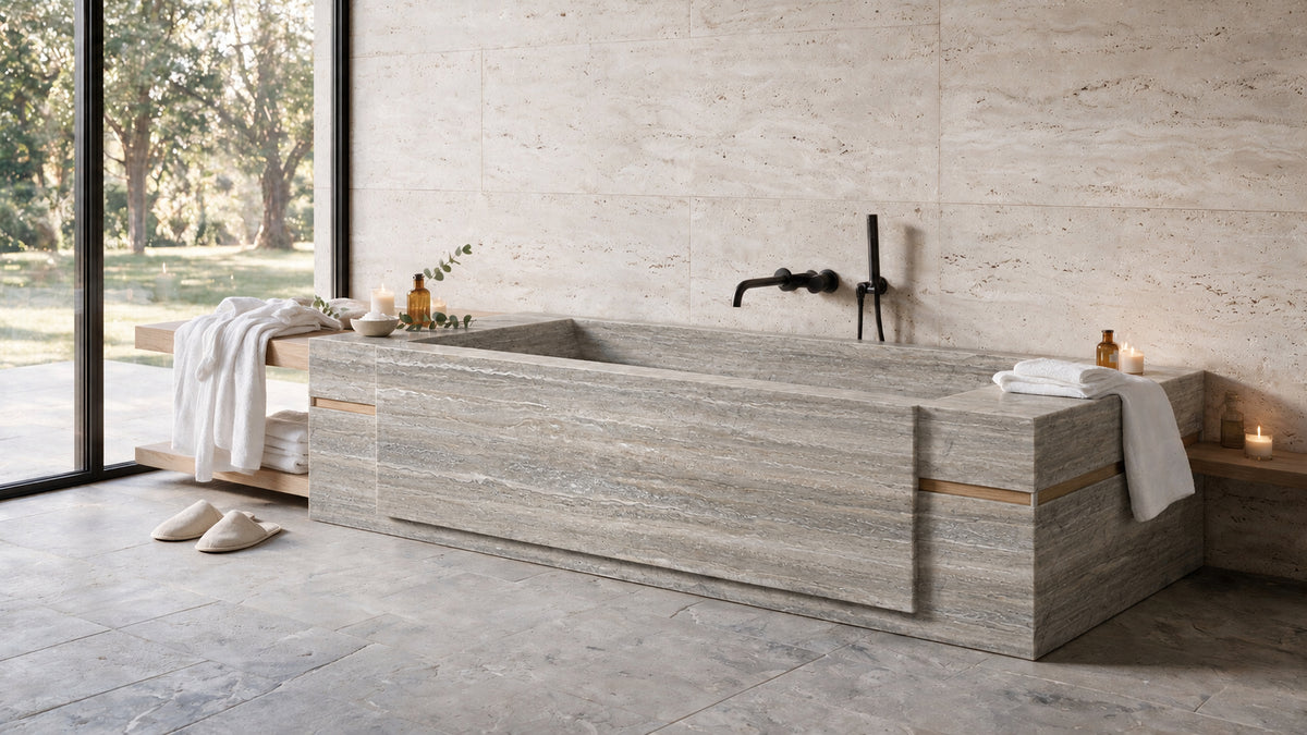 #Color_Travertino Silver