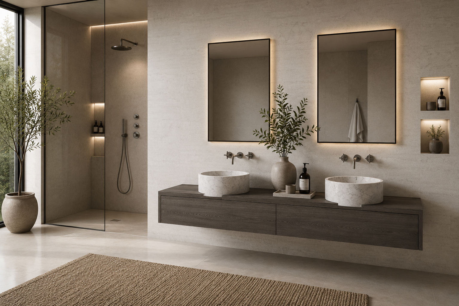 PARALLEL VS45L vessel sink - round / with vanity