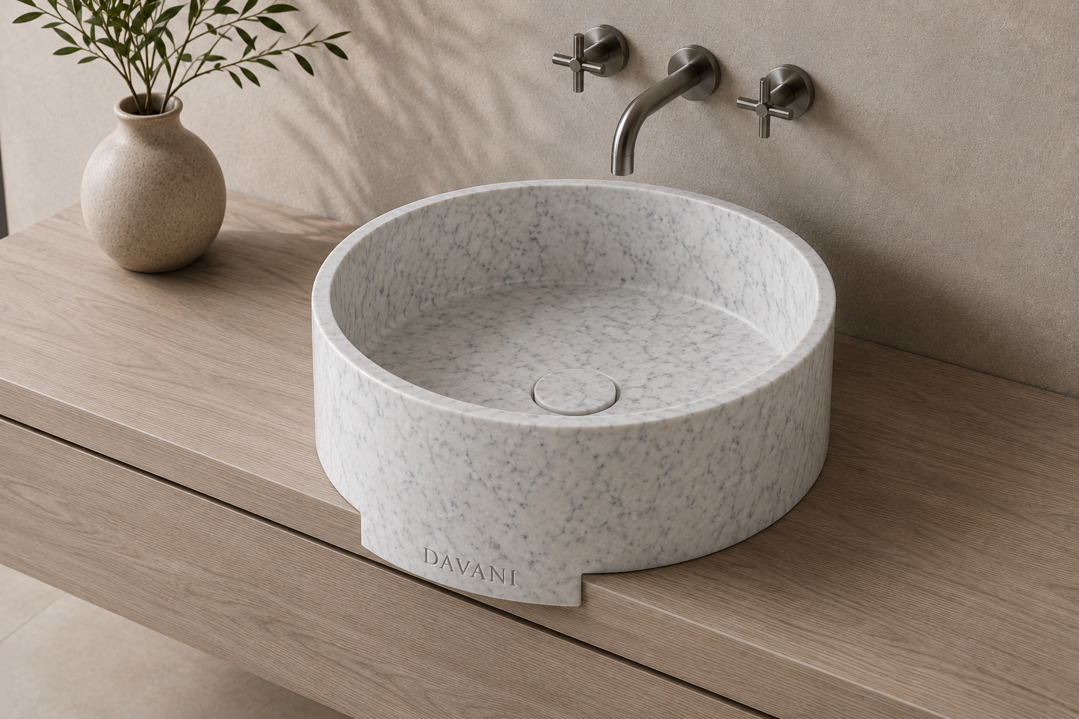 PARALLEL VS45L vessel sink - round / with vanity