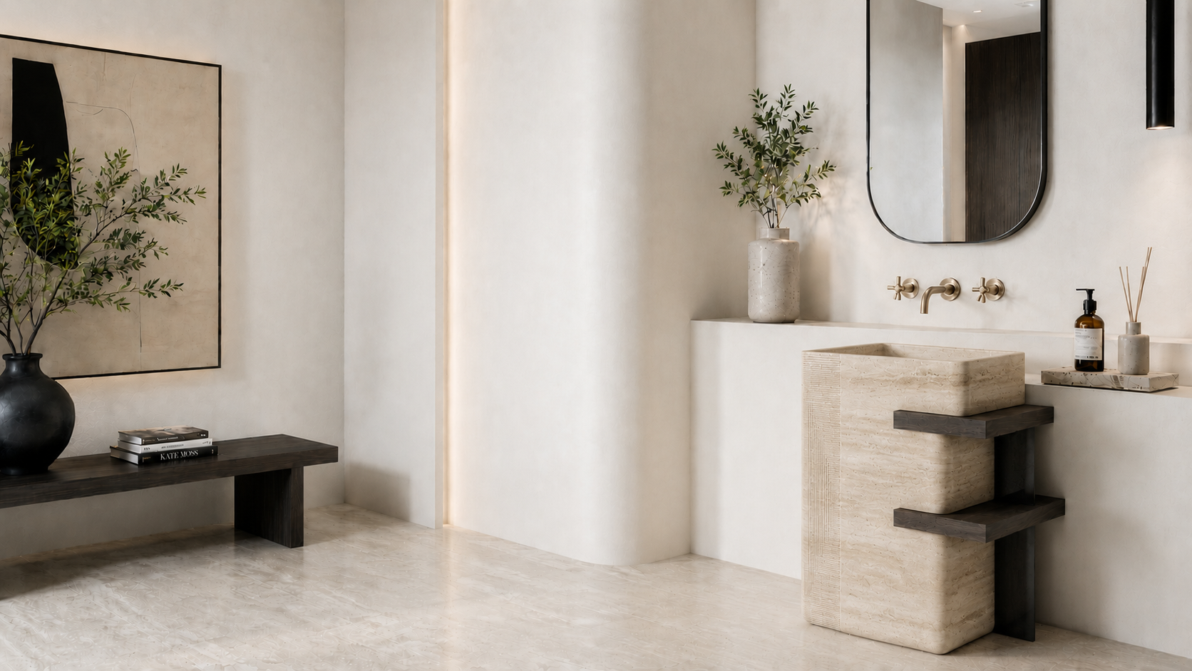 MERIDIAN PS55 pedestal sink