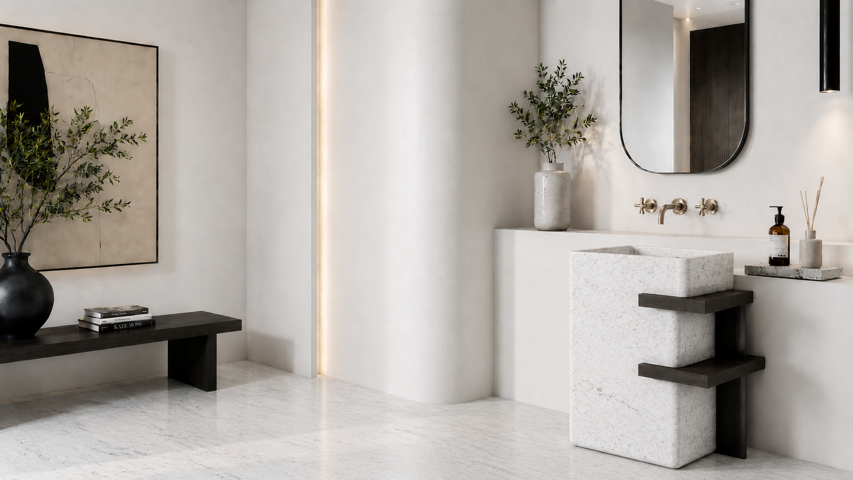 MERIDIAN PS55 pedestal sink