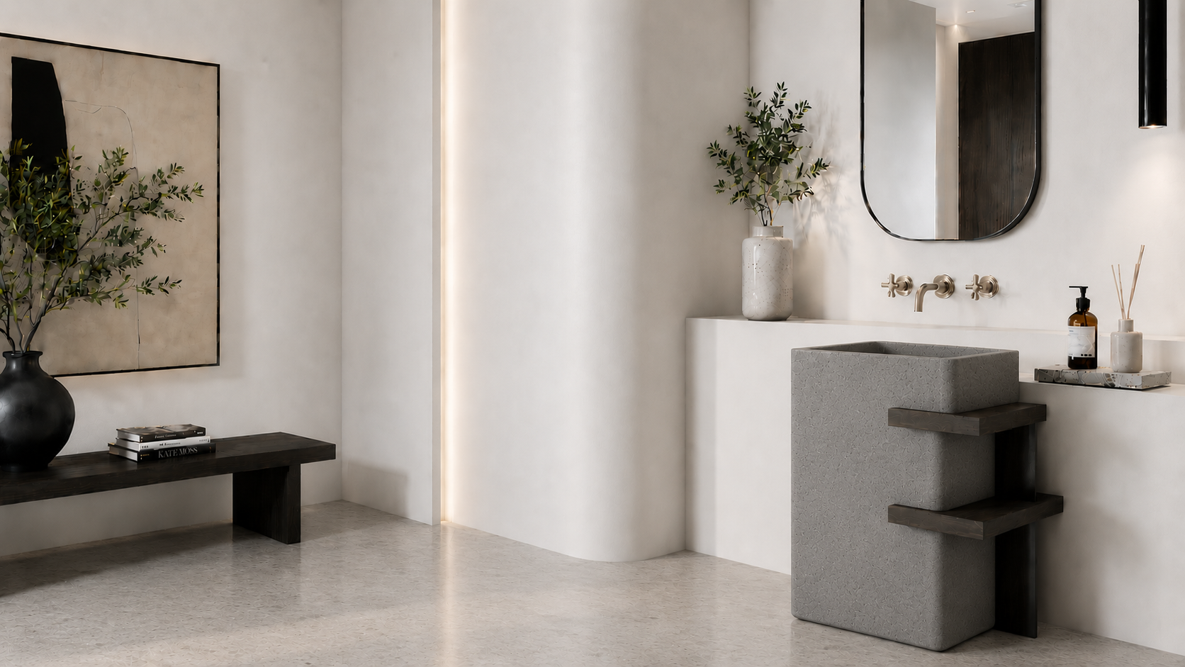 MERIDIAN PS55 pedestal sink