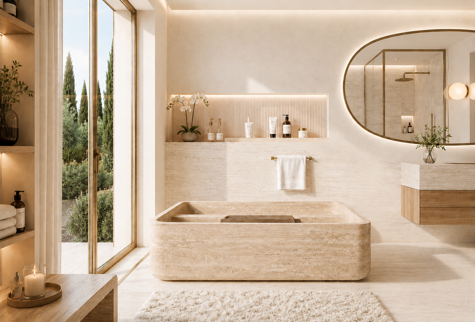 MERIDIAN B160 bathtub with central armrest