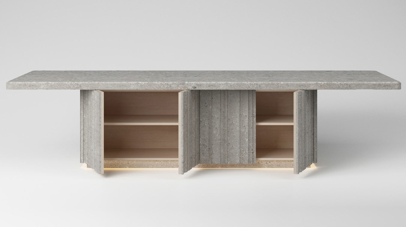 PURE Conference Table — Fixed Top — Concealed Storage