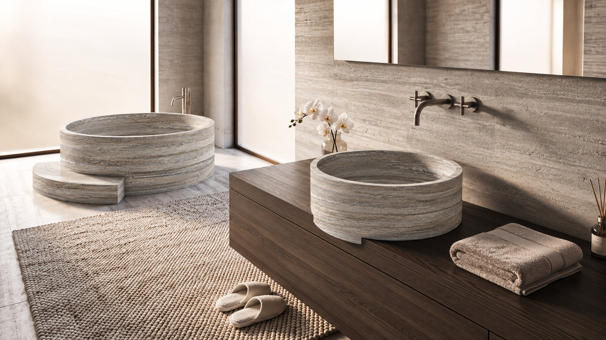 #Color_Travertino Silver