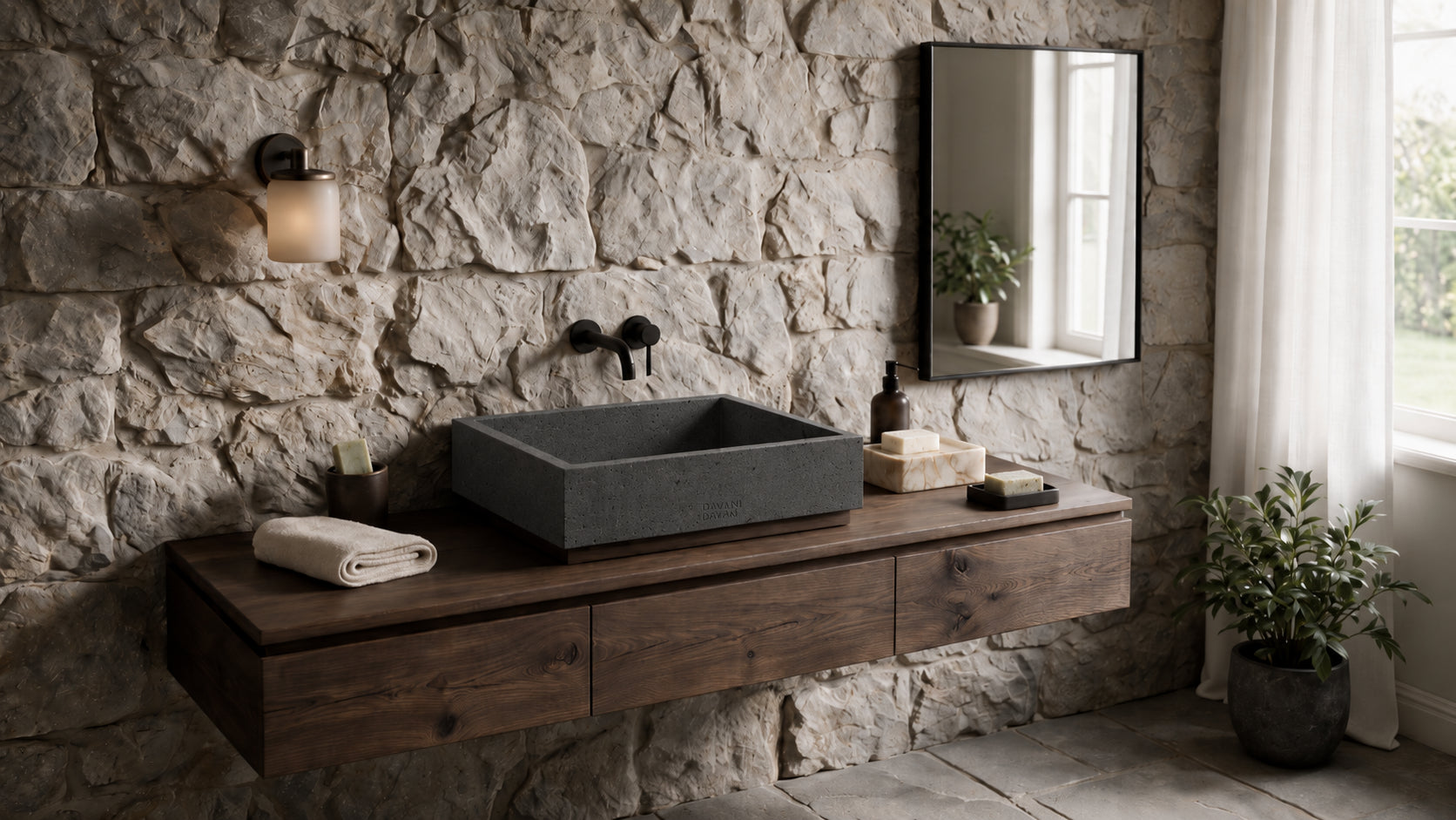 #Color_Black Lava Stone