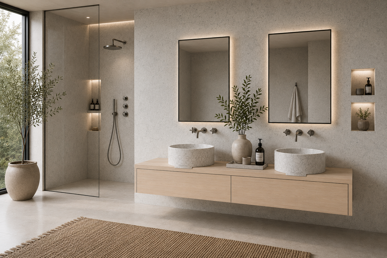 PARALLEL VS45L vessel sink - round / with vanity